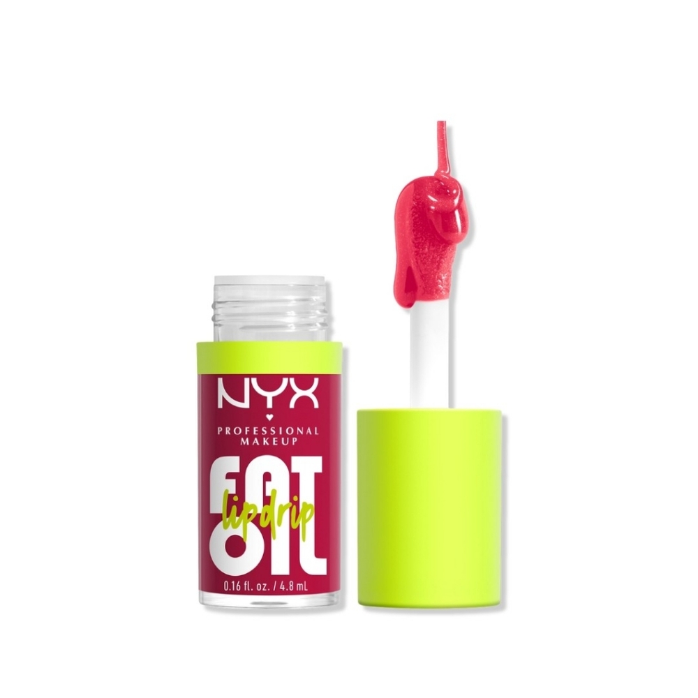 Nyx Professional Make Up, Fat Oil Lip Drip, Vegan, Pink, New
